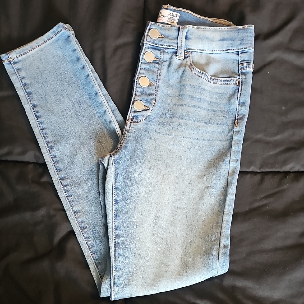 Girls Light Blue Jeans Slim